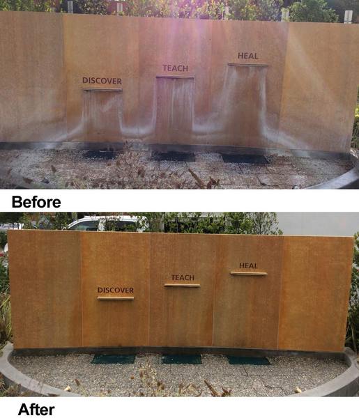 UCI Travertine Water Feature Restoration - UCI Travertine Water Feature Restoration -